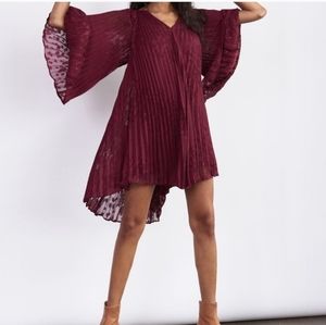 Pleated Anthropologie Dress